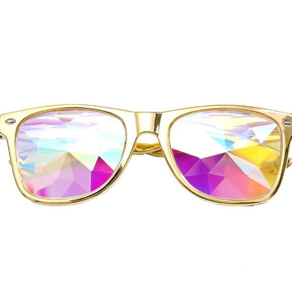 Diffracted Glass Lens Kaleidoscope Glasses - Picture 4 of 7